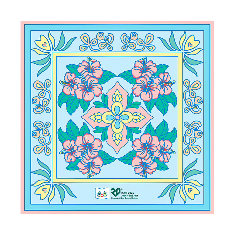 Foulard en soie personnalisé