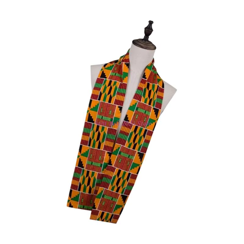 49ME – écharpe traditionnelle africaine imprimée Kente