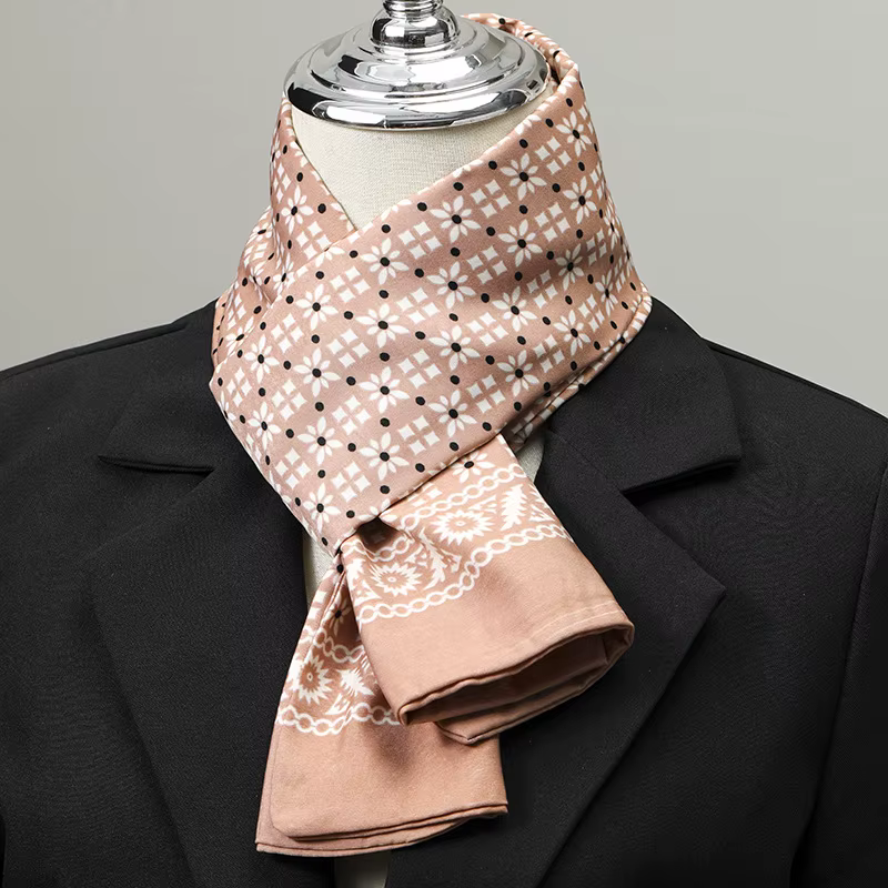 Écharpe pour hommes Imitation soie cou