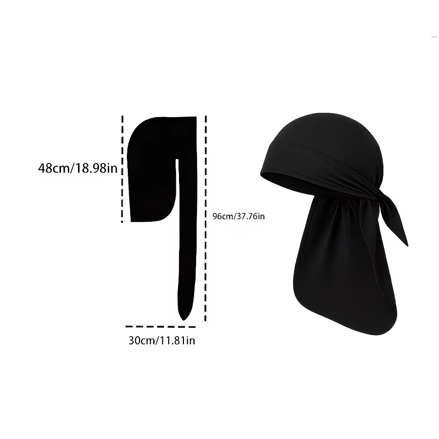 Foulard de tête soyeux pour femmes et hommes
