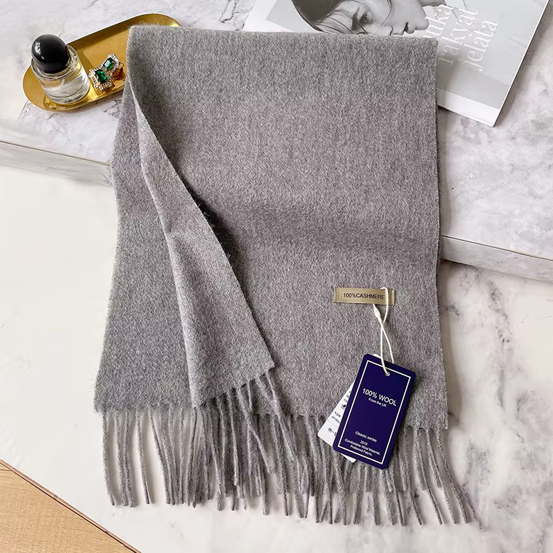 100% cachemire hiver Design Pashmina laine écharpe pour femmes chaud épais châles et enveloppes femme Bufanda