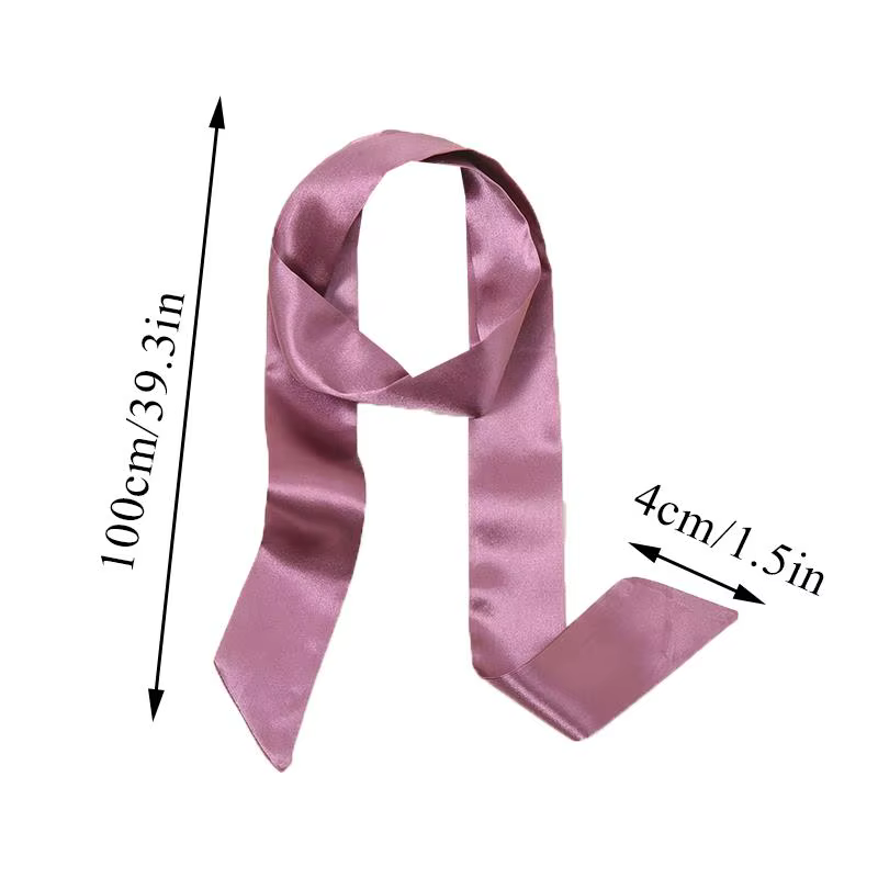 Écharpe étroite en Satin de 100CM