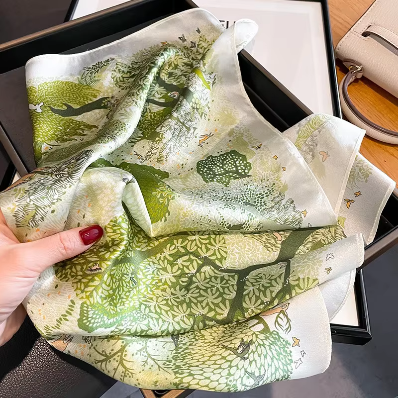 100% foulard en soie naturelle pour femmes