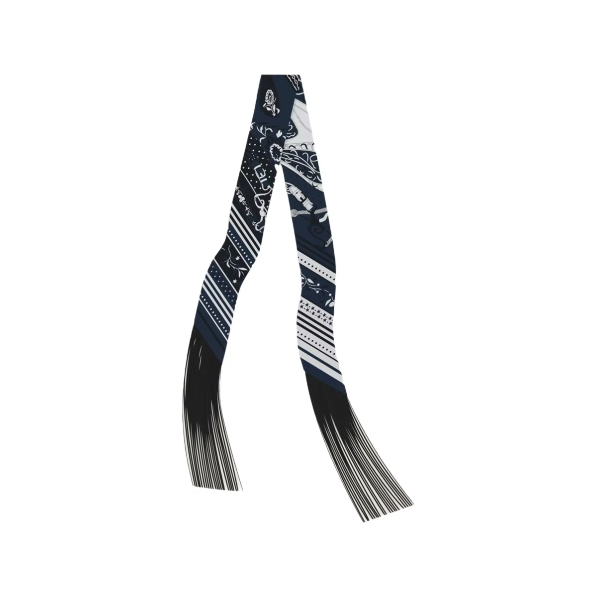 Écharpe en soie polyvalente et tendance 130*5cm pour femme