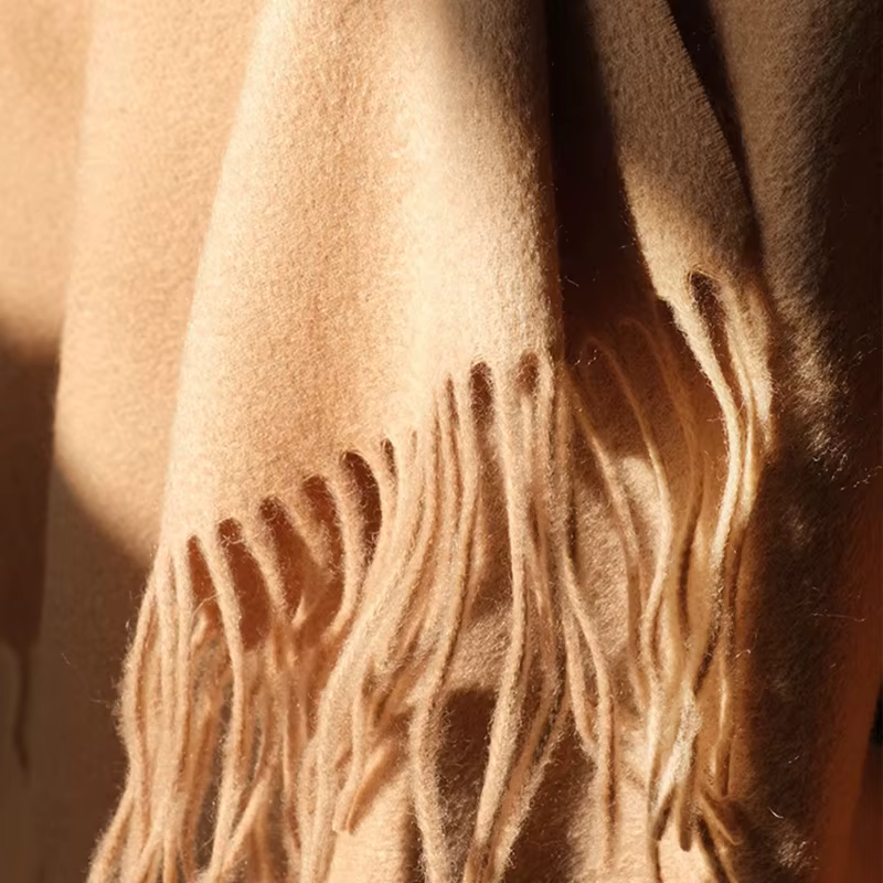 100% laine écharpe femmes épais cachemire hiver cicatrices châles mode femme Pashmina foulards surdimensionné garder au chaud chaînes 300g