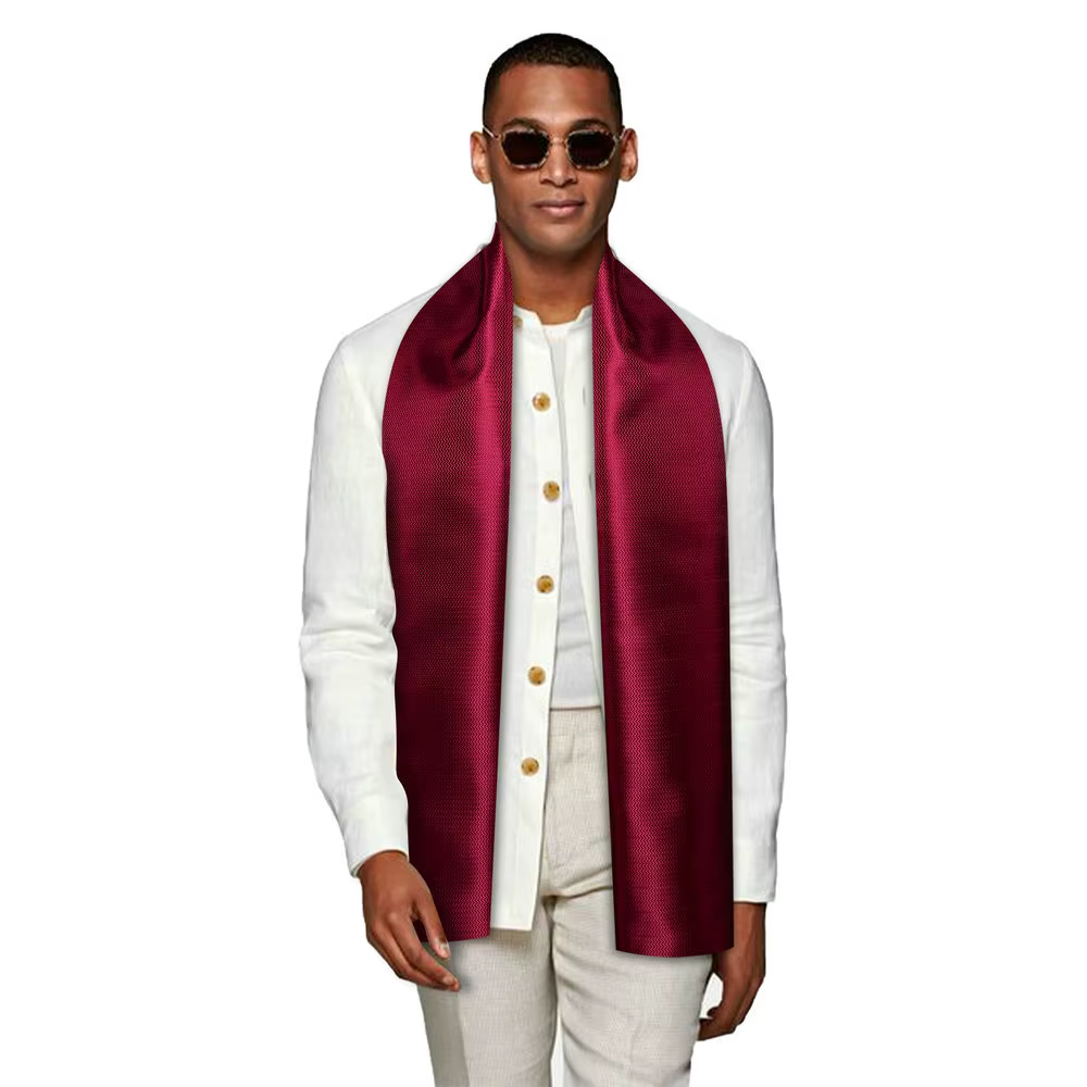 Écharpes pour hommes de couleur rouge