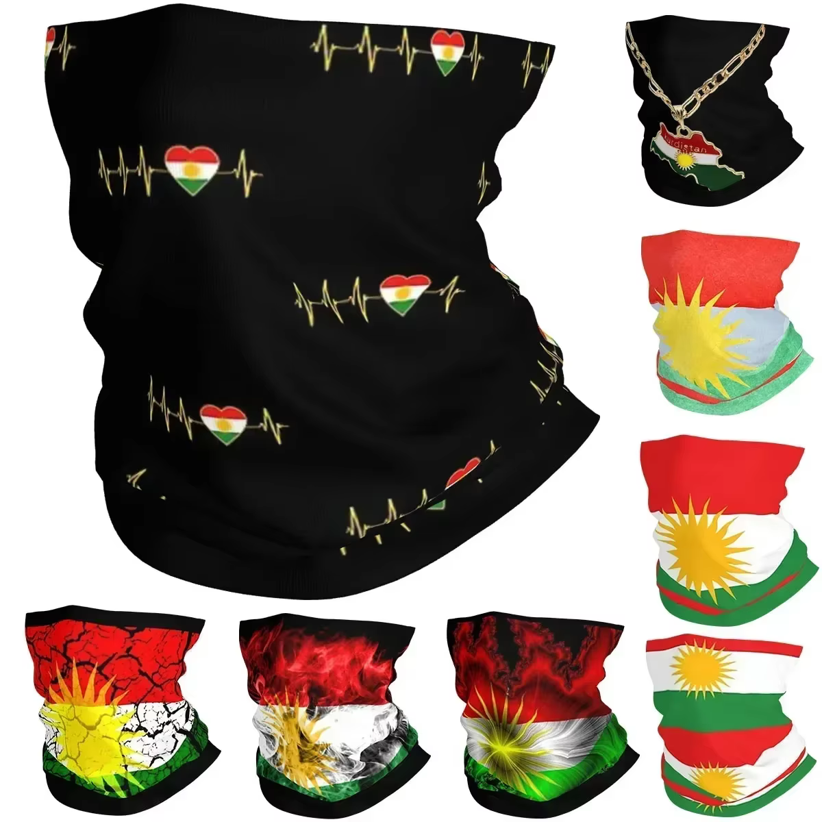 Cou bandana imprimé kurde