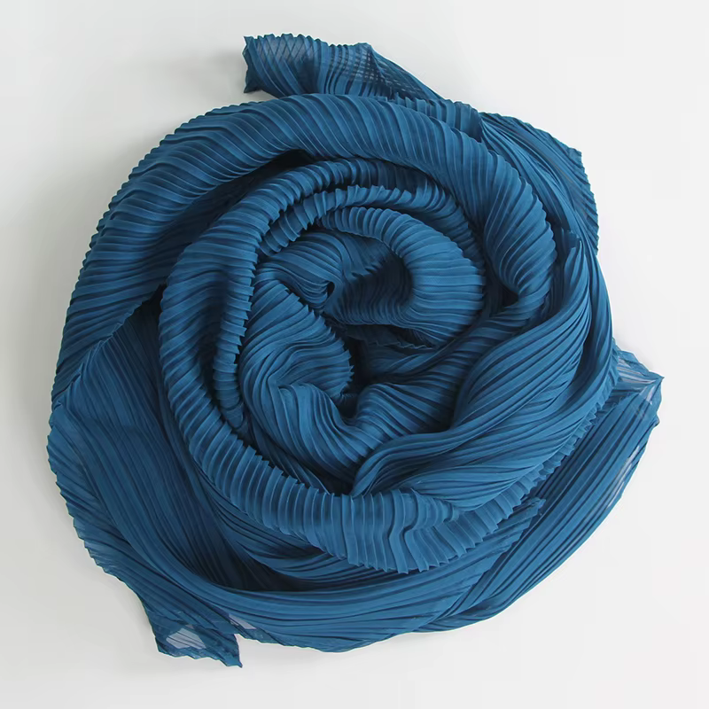 Écharpe plissée longue et large pour femme