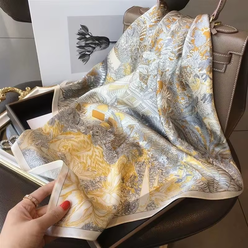 Foulard en soie haut de gamme dame 70*70cm