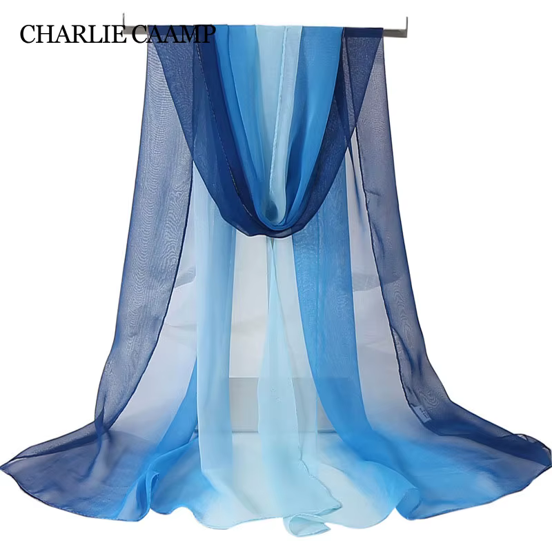Echarpe Georgette en mousseline de soie pour femmes