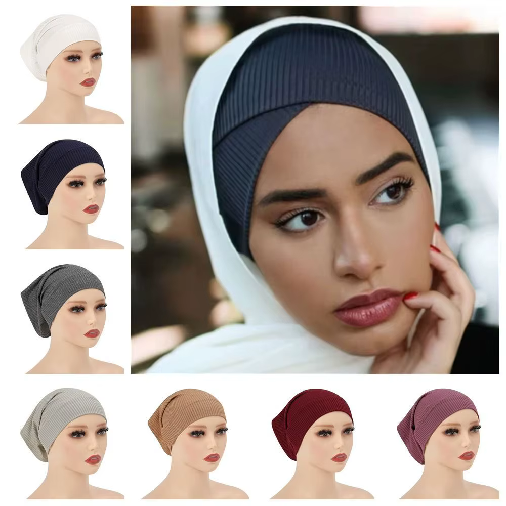 Hijab côtelé pour femme