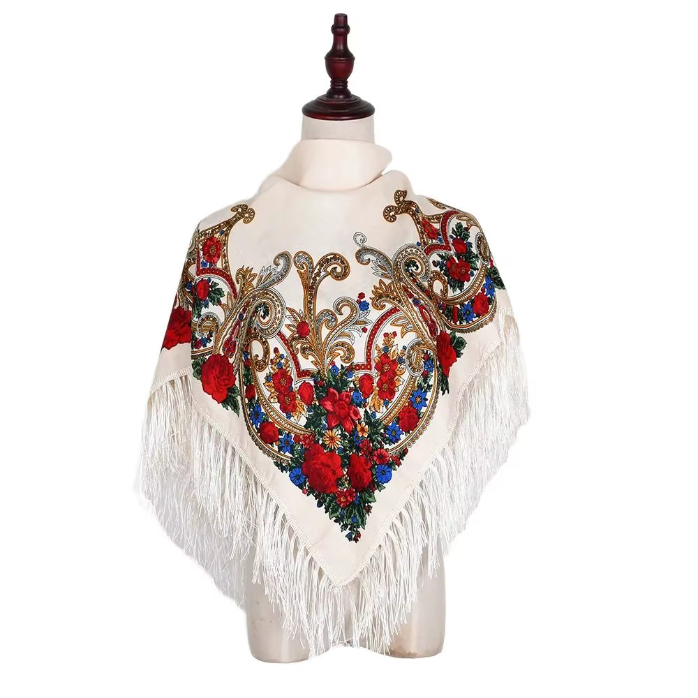 Foulard carré russe pour femmes