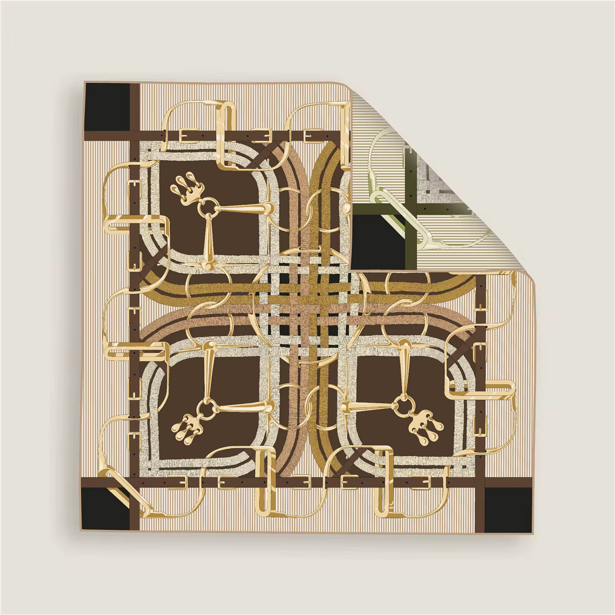 Foulard en Soie Double Face pour Femme