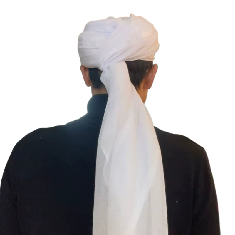 Foulard blanc musulman Hijabs pour hommes