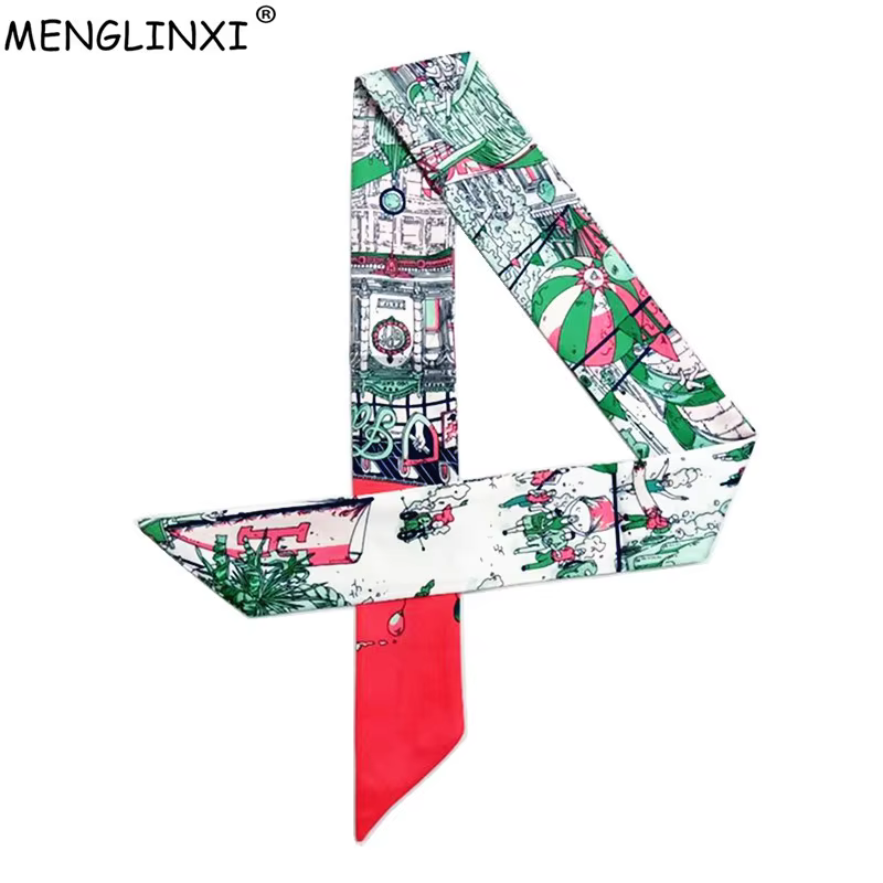 Paris Street – foulard en soie imprimé