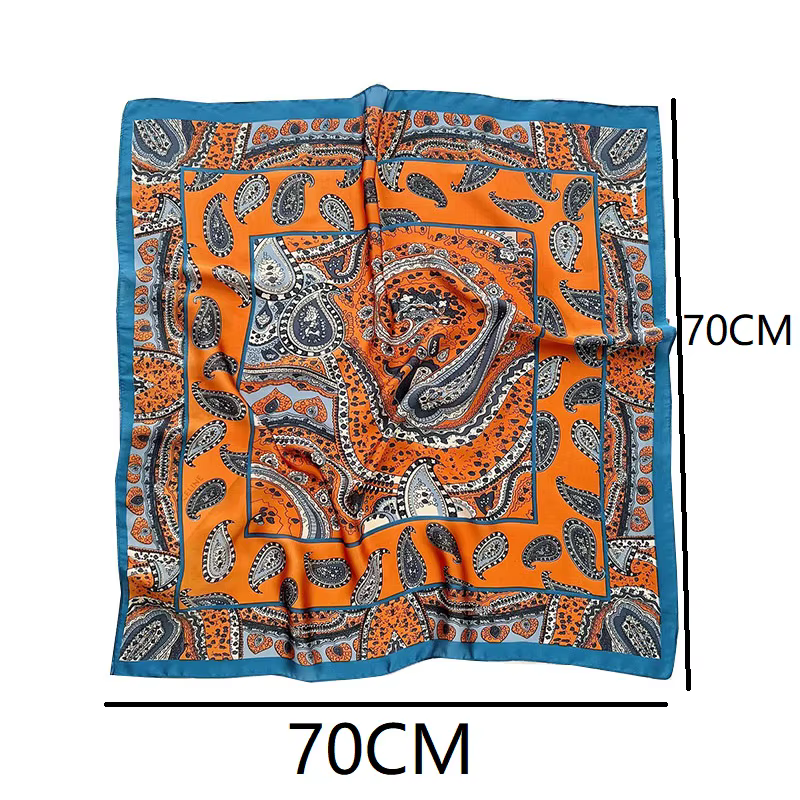 Nouveau foulard en soie foulard carré en soie pour femmes