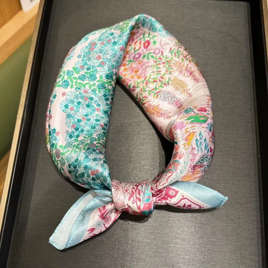 Foulard léger pour femme 100% Soie de Mûrier Véritable