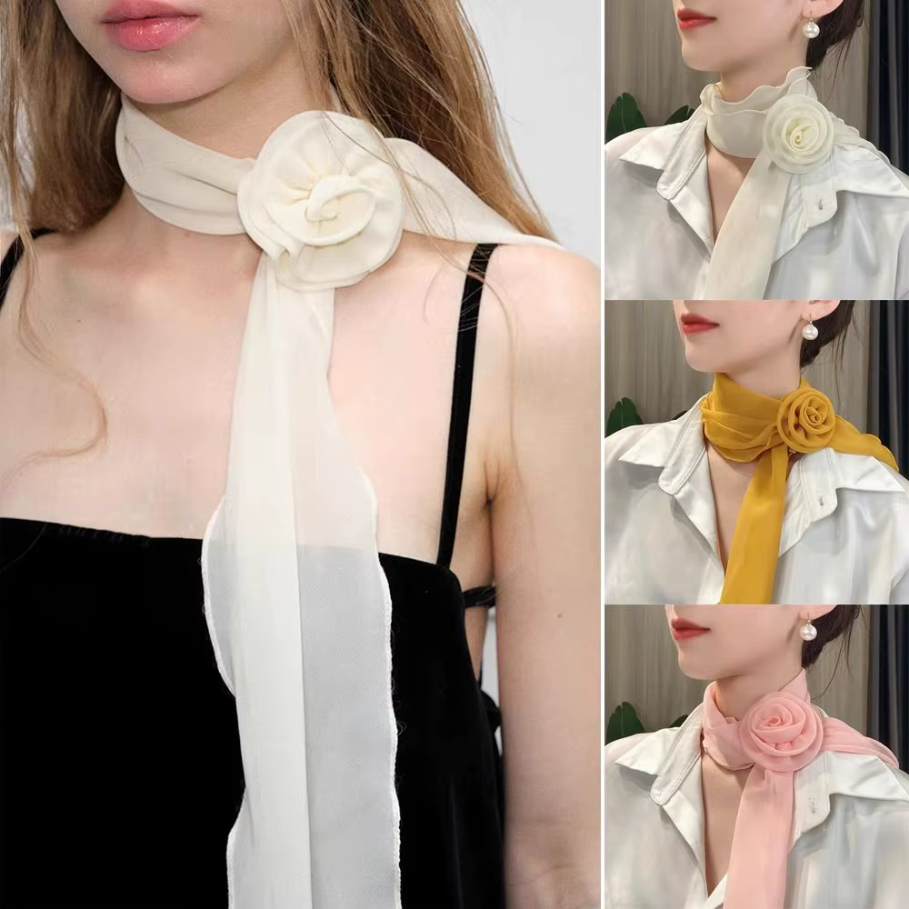 Écharpe de luxe en mousseline de soie