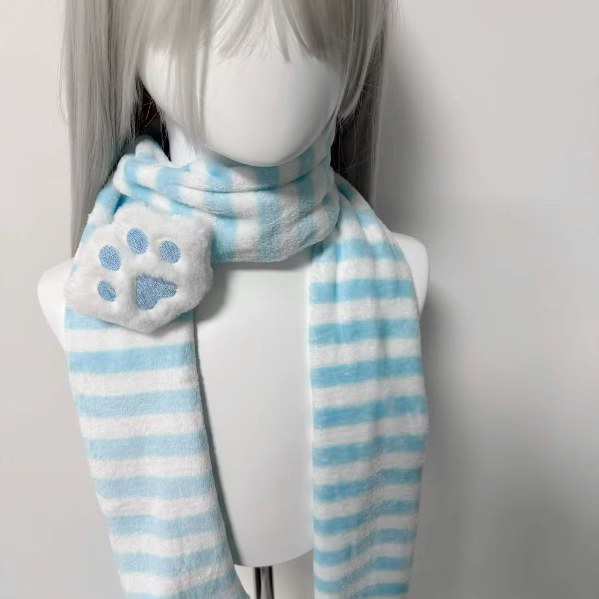 Écharpe tricotée japonaise Kawaii