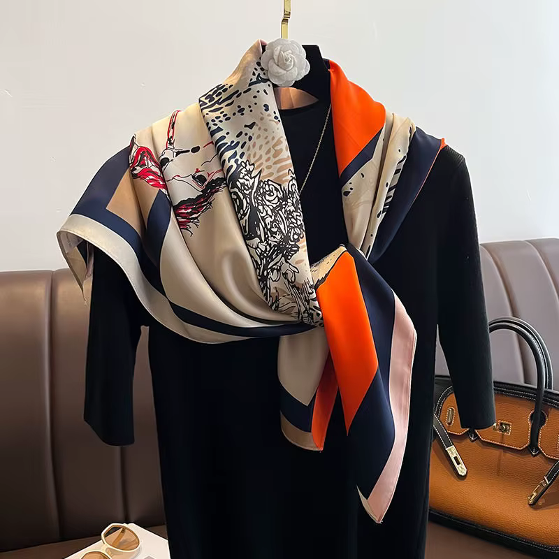 Nouveaux foulards 90*90cm pour femme