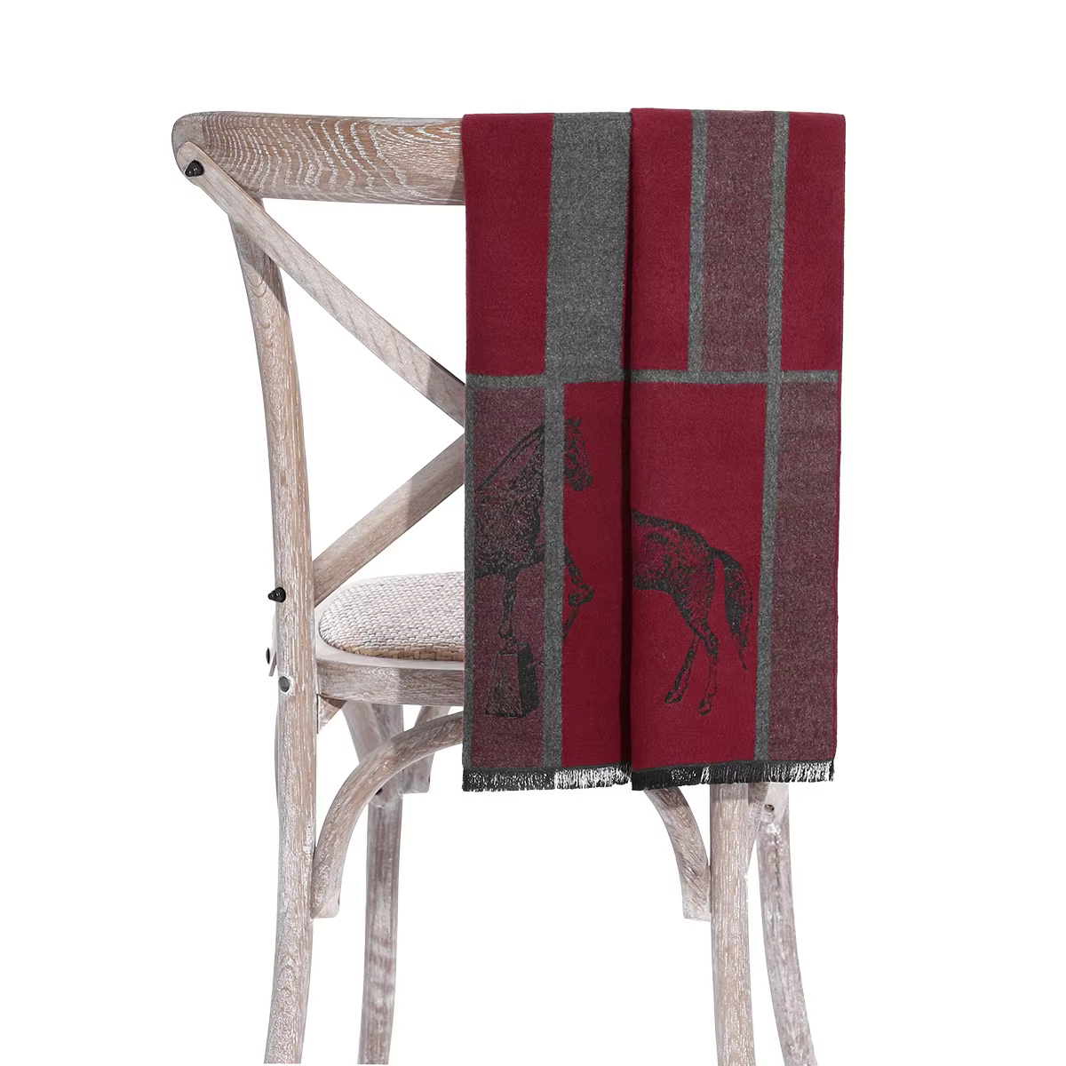 Homme automne hiver motif cheval écharpe de luxe Gentleman cachemire sentiment silencieux étudiant printemps