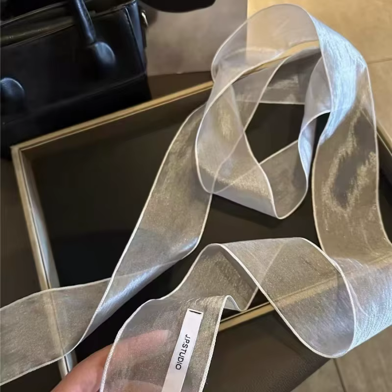 Écharpe longue transparente pour femmes