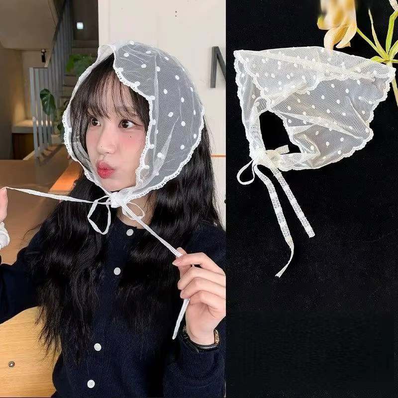 Nouvelle Écharpe de Cheveux en Dentelle Tendance pour Femme
