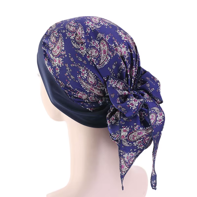 Foulard de tête pour femme contre le cancer