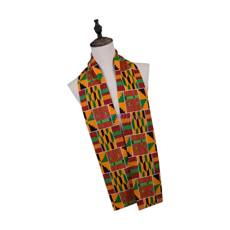 49ME – écharpe traditionnelle africaine imprimée Kente