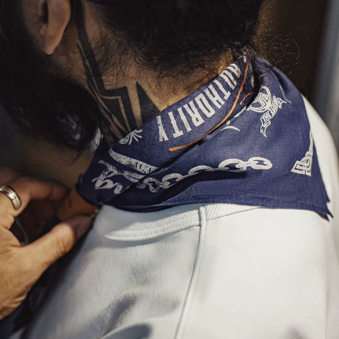 Bandana en coton imprimé Maden pour homme