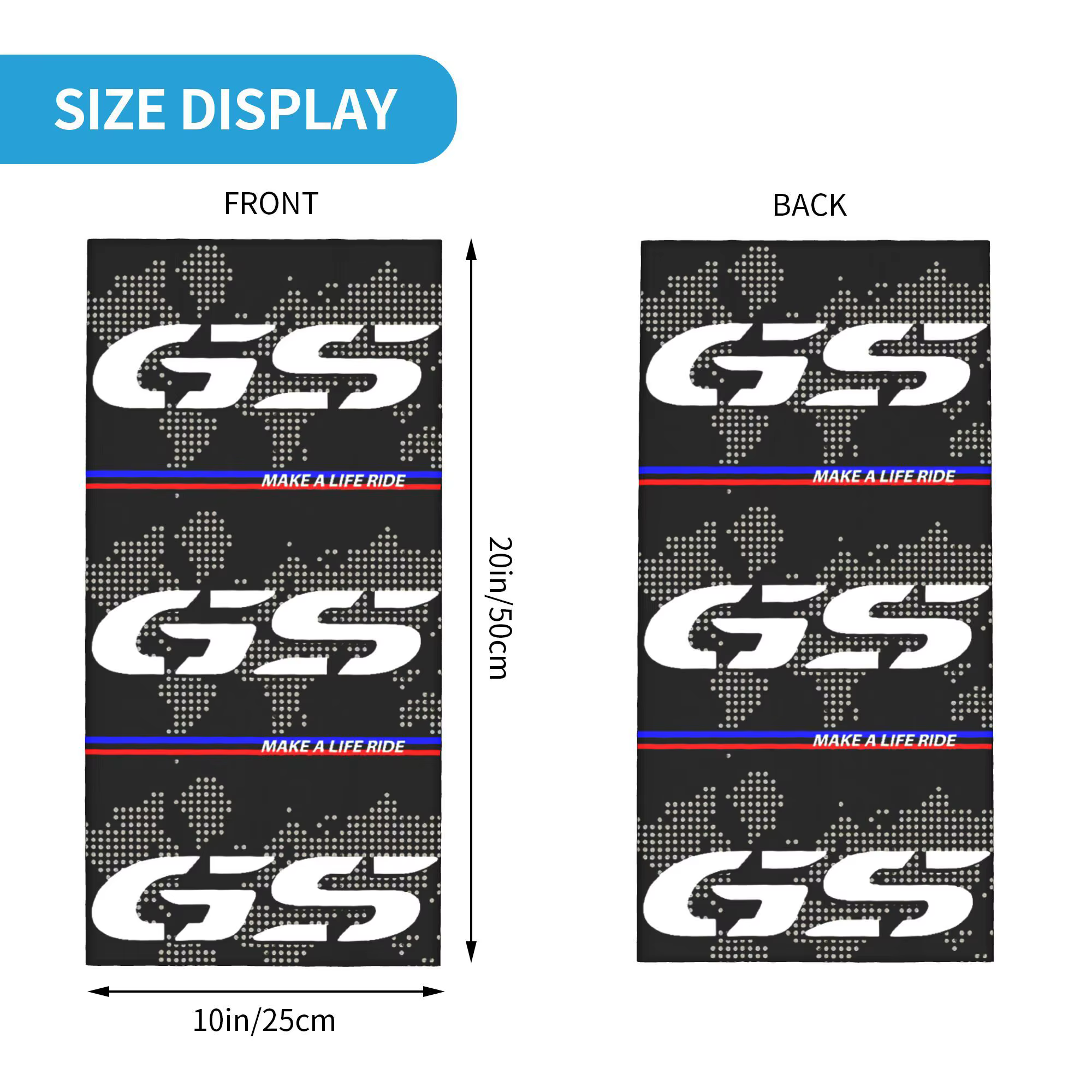 Cache-cou Bandana GS personnalisé pour la chasse au Ski