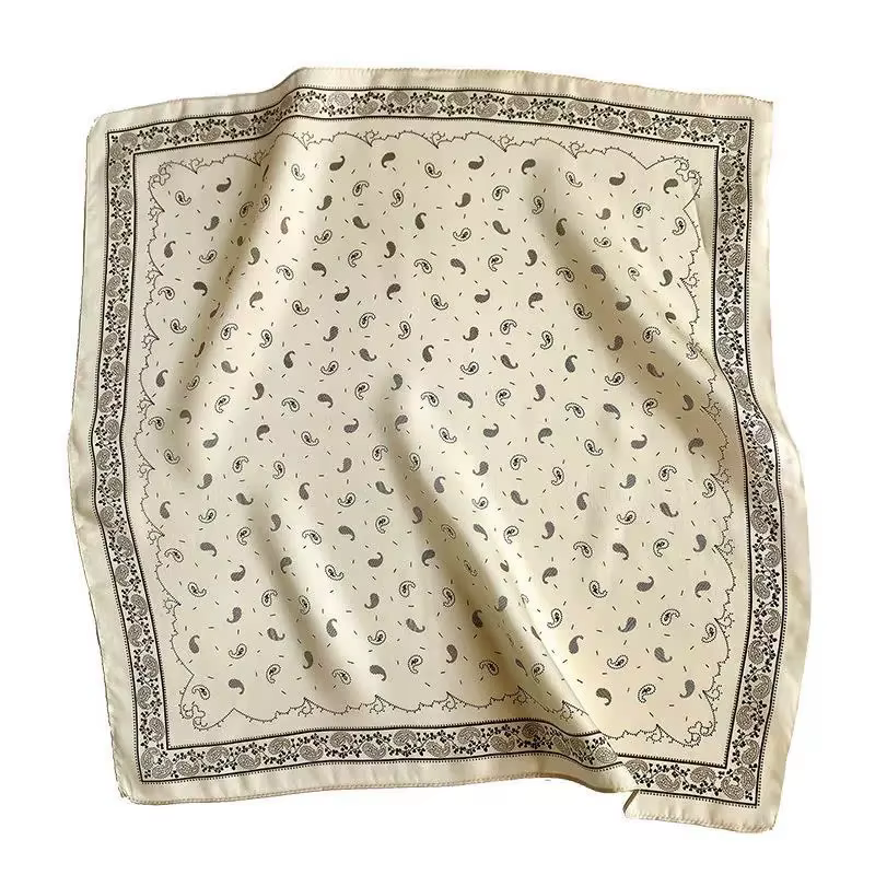 Écharpe de cou en soie véritable 100% naturelle pour femmes