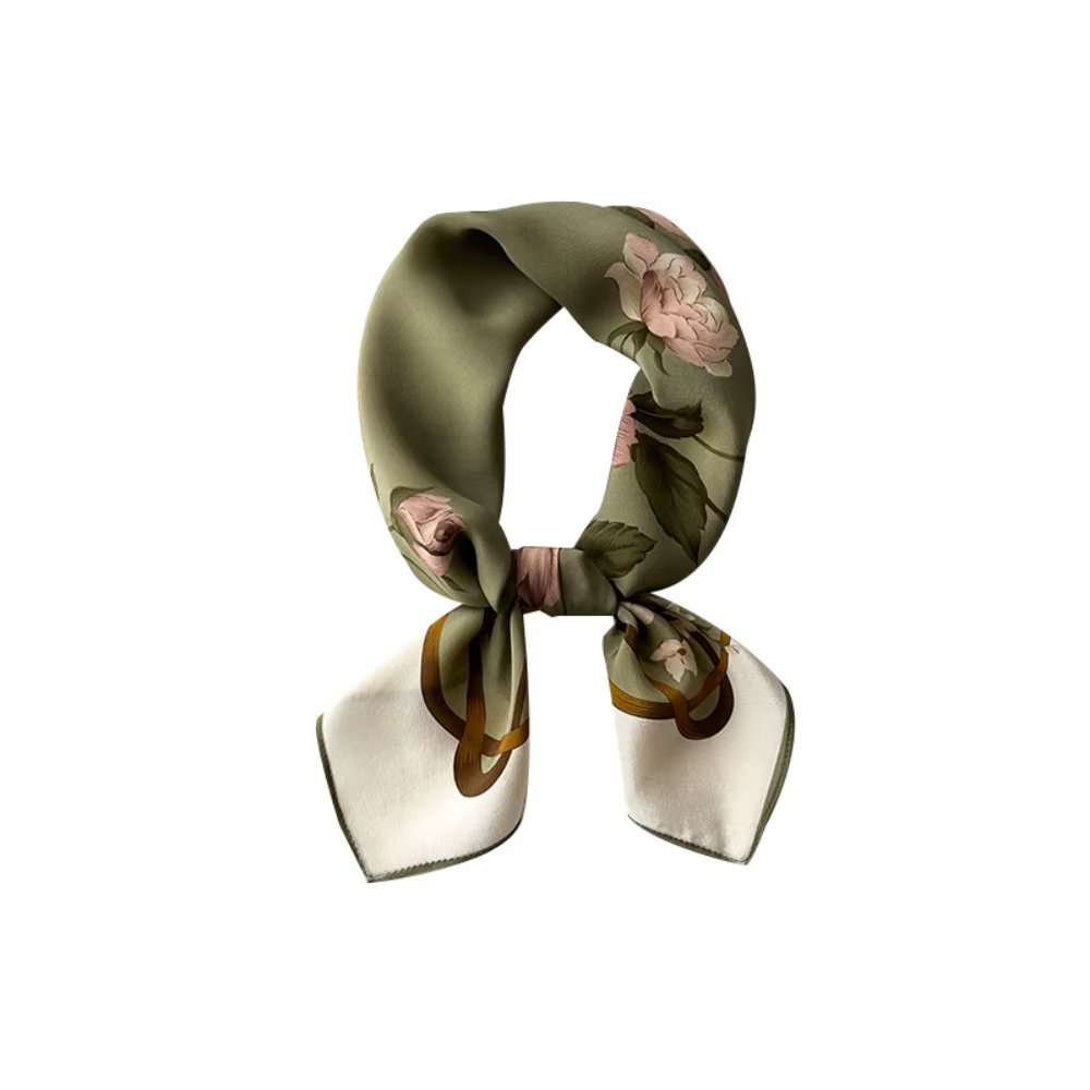 Foulard carré 100% Soie de Mûrier Imprimé