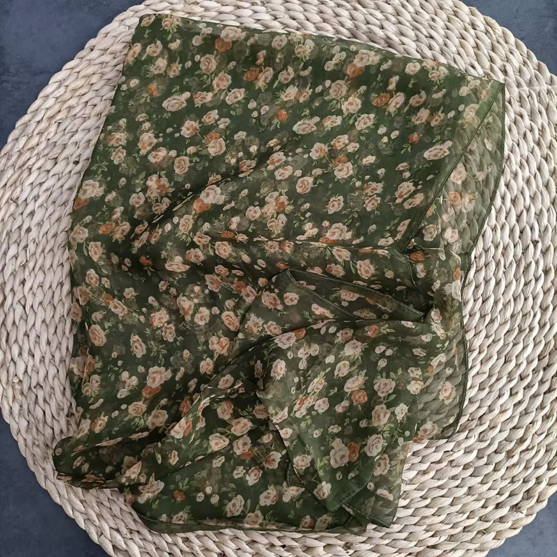 Foulard Georgette en Mousseline de Soie pour Femme