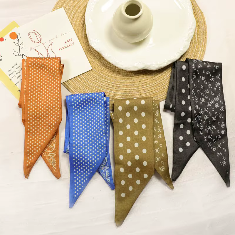Foulard fin à motif cachemire pour femme