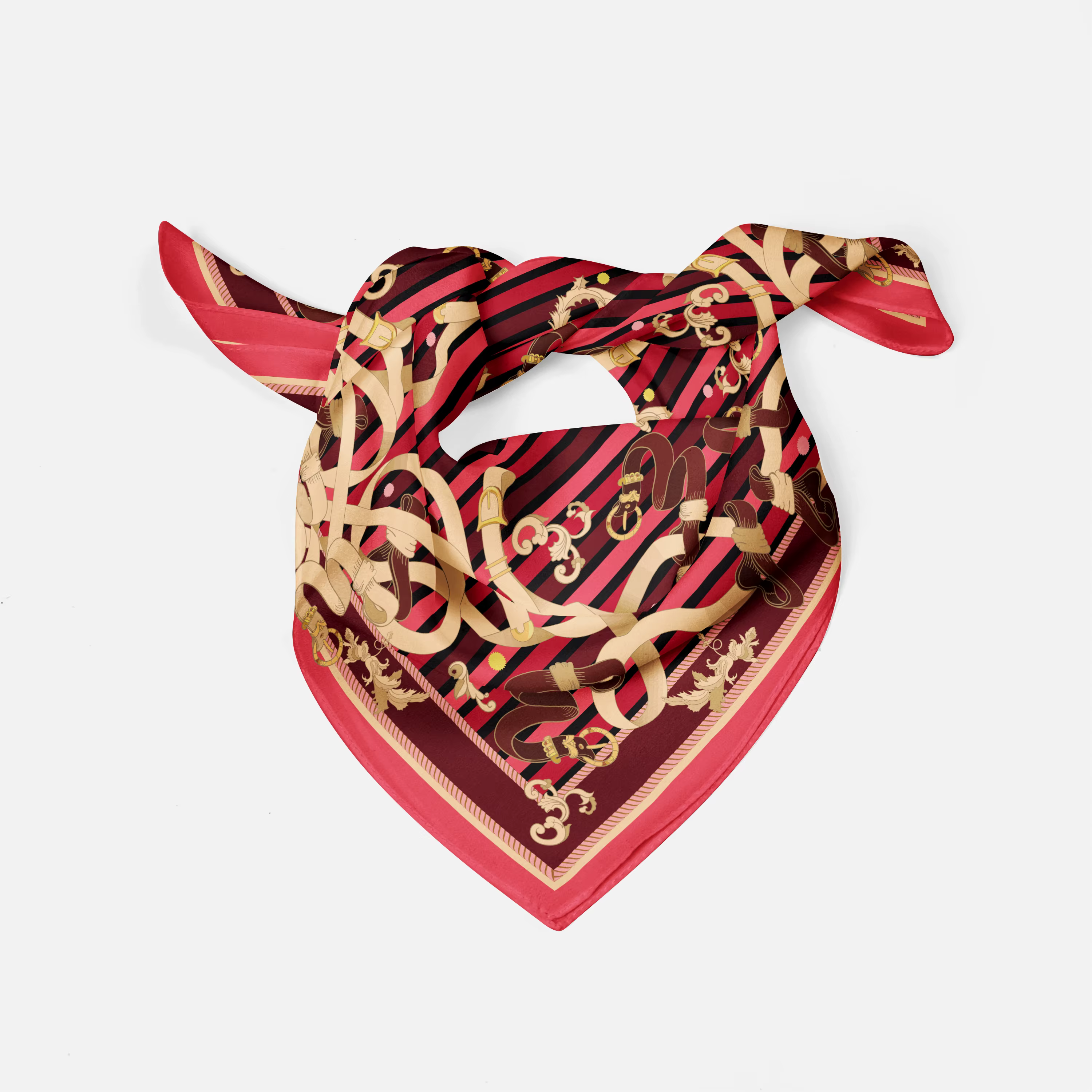 70cm Foulard luxe 2025 mousseline de soie châle carré écharpe pour femmes Hijab mode enveloppes