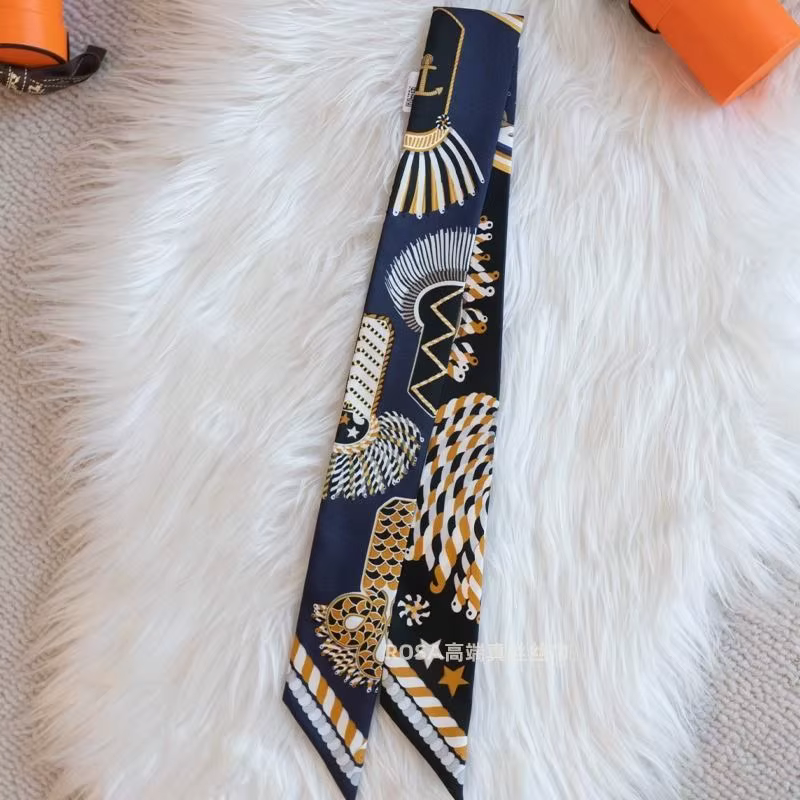 Longue écharpe de luxe avec Design d'épaulette pour panier inspiré Hermes