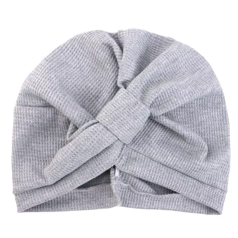 Foulard femme chapeau respirant coton épais gaufre carré