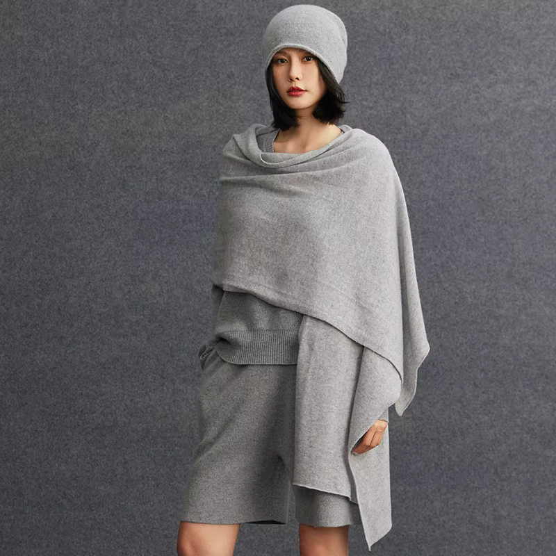 Écharpe de luxe haut de gamme pour femme en 100% cachemire bébé