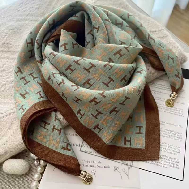 Fermoir magnétique coton écharpe femmes nouveau Style coréen Protection du cou petite