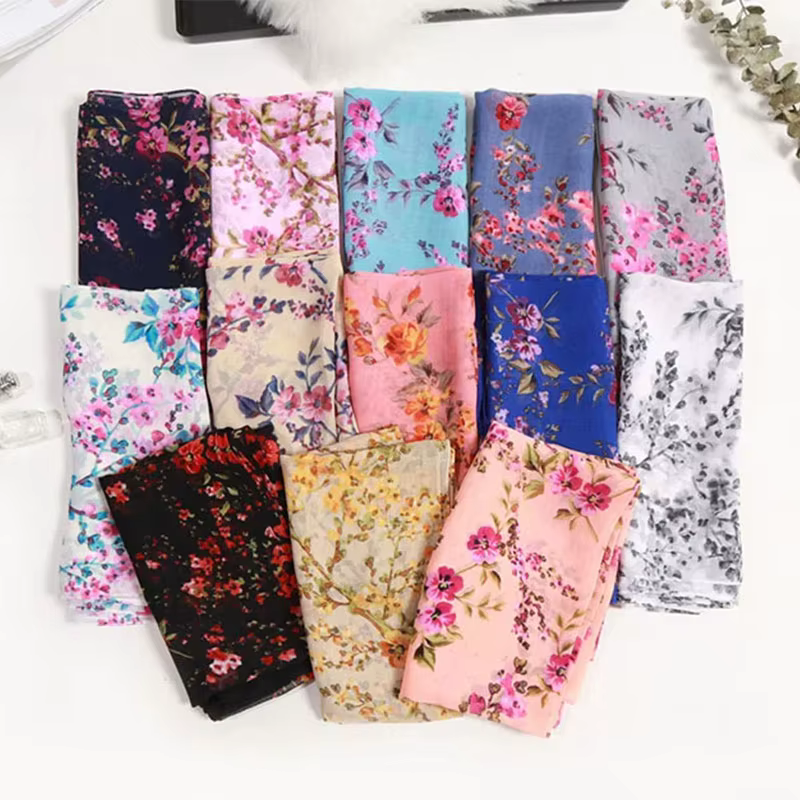 Foulard en mousseline de soie pour femme