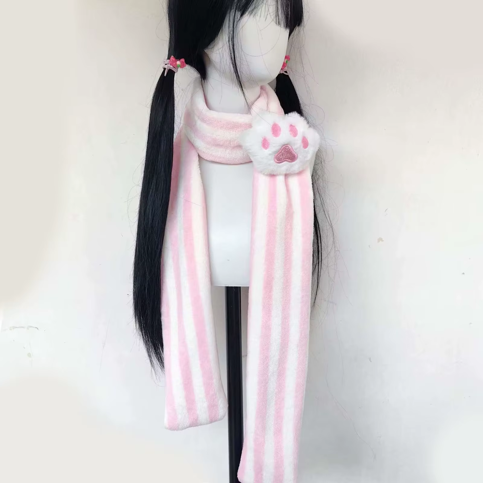 Écharpe tricotée japonaise Kawaii