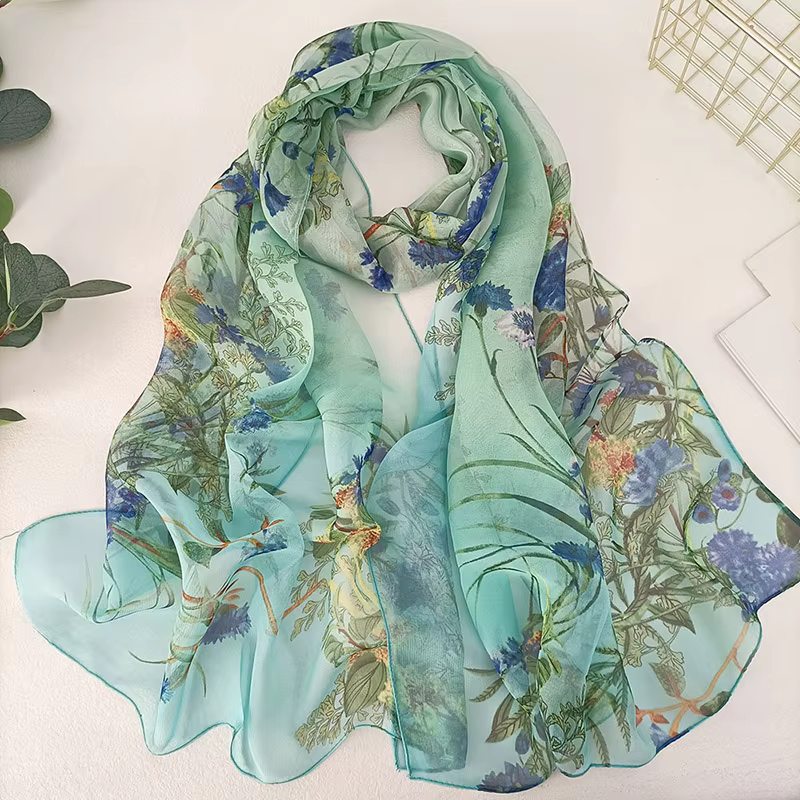 Bandana en mousseline de soie pour femmes