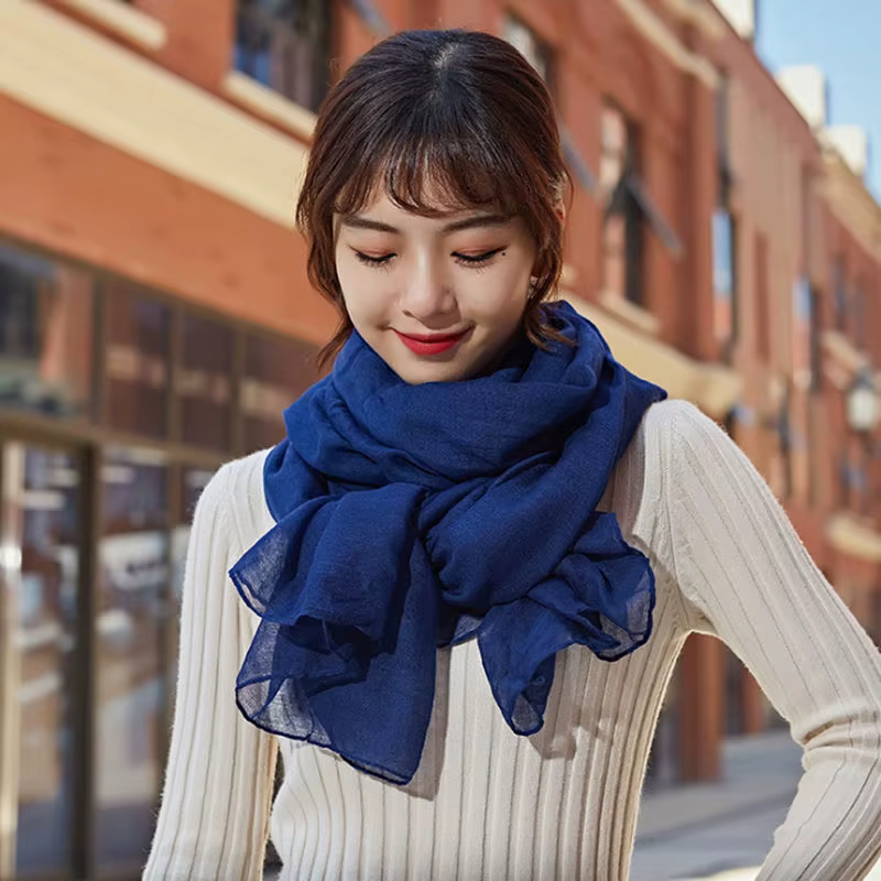 2022 coton lin écharpe femmes concepteur de luxe printemps hiver chaud écharpes Pashmina Hijabs foulards châles enveloppes Foulard bandeau