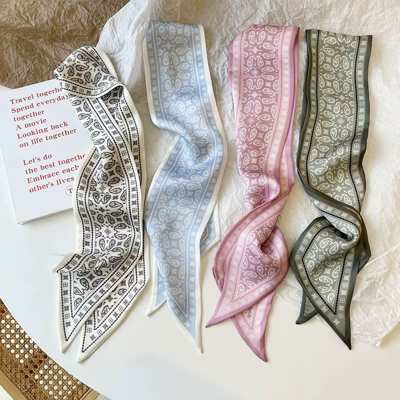 Ensemble série foulard en Satin de soie pour femmes