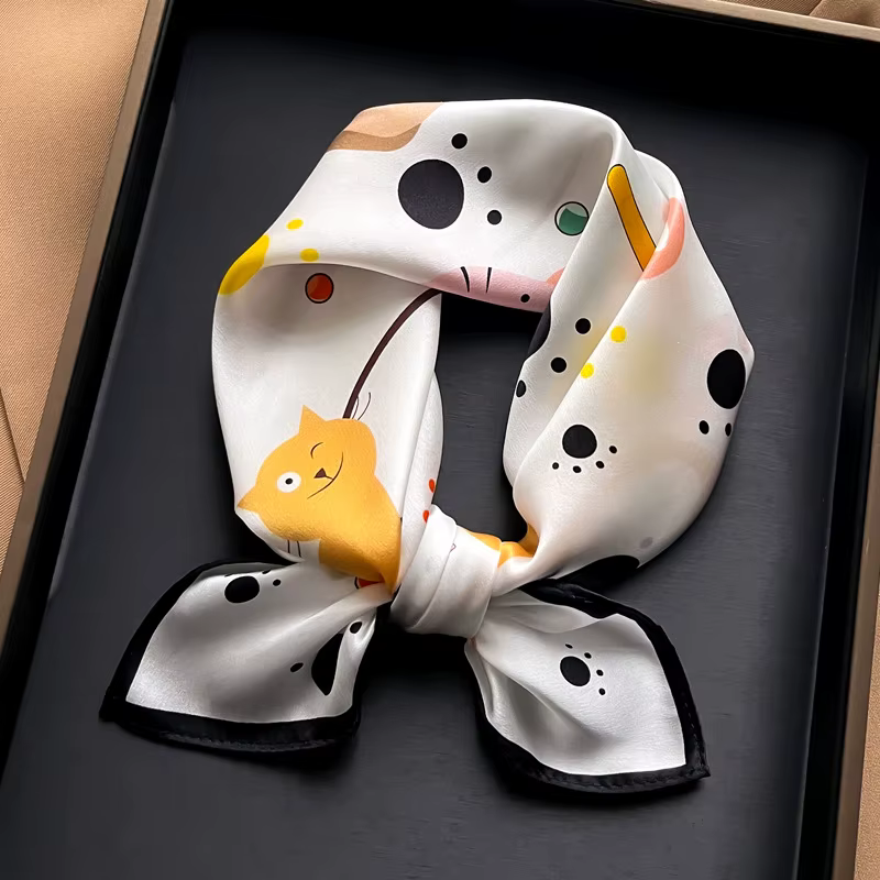 Foulard pour filles 100% soie de mûrier naturelle