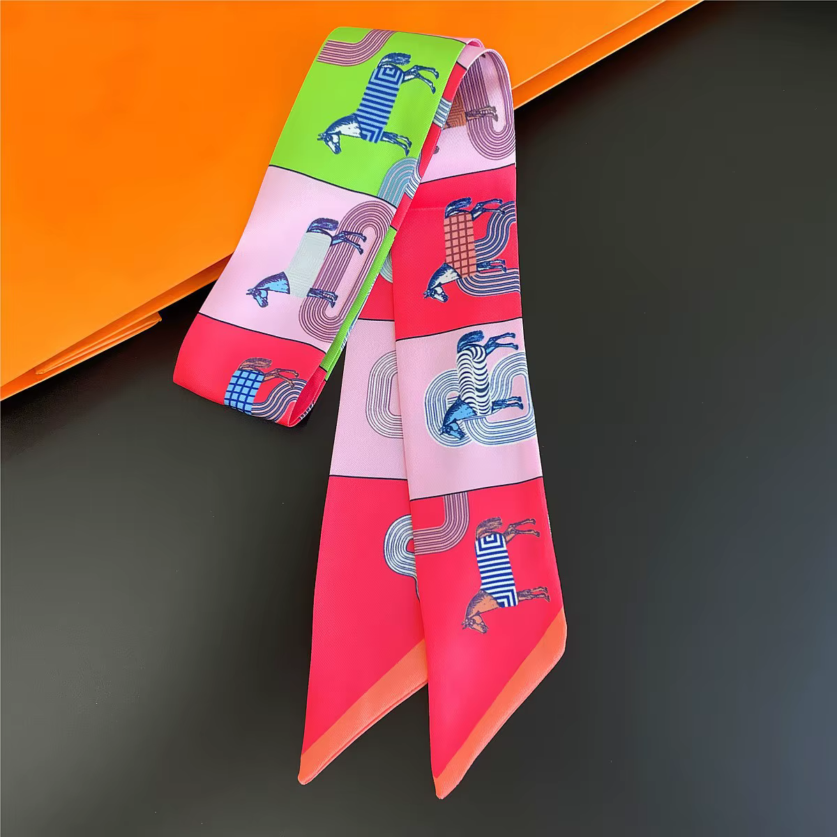 InjNeck-Écharpe imprimée pour femme
