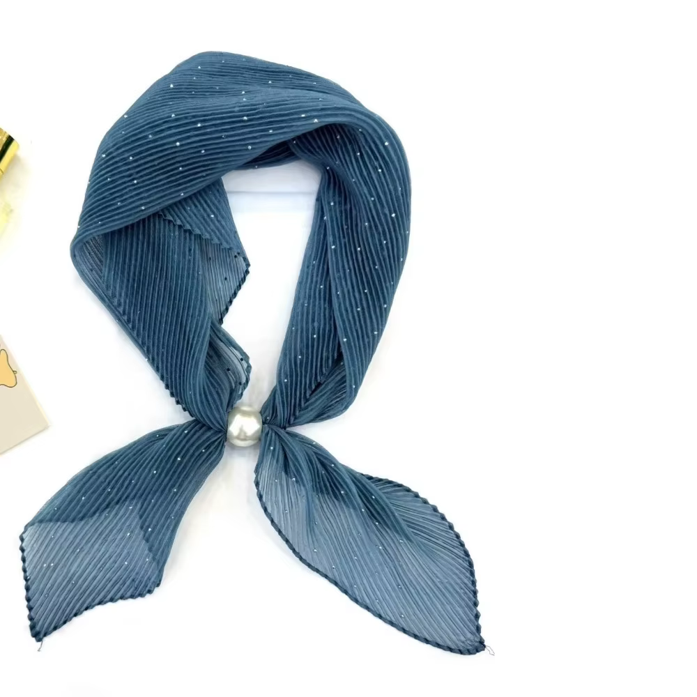 1 écharpe décorative polyvalente de couleur unie