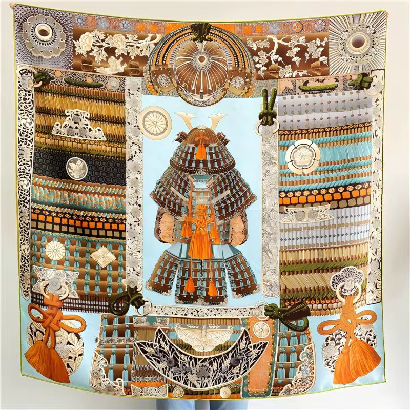 Armure Warrior – foulard en sergé de soie pour femmes