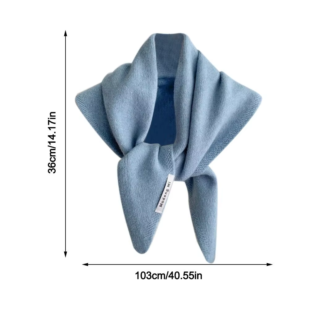 Écharpe Triangulaire Chaude en Laine Multifonctionnelle pour Femme